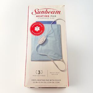 Heating Pad‎ Moist/Dry Sunbeam - Light Blue - Standard Size - 12x15